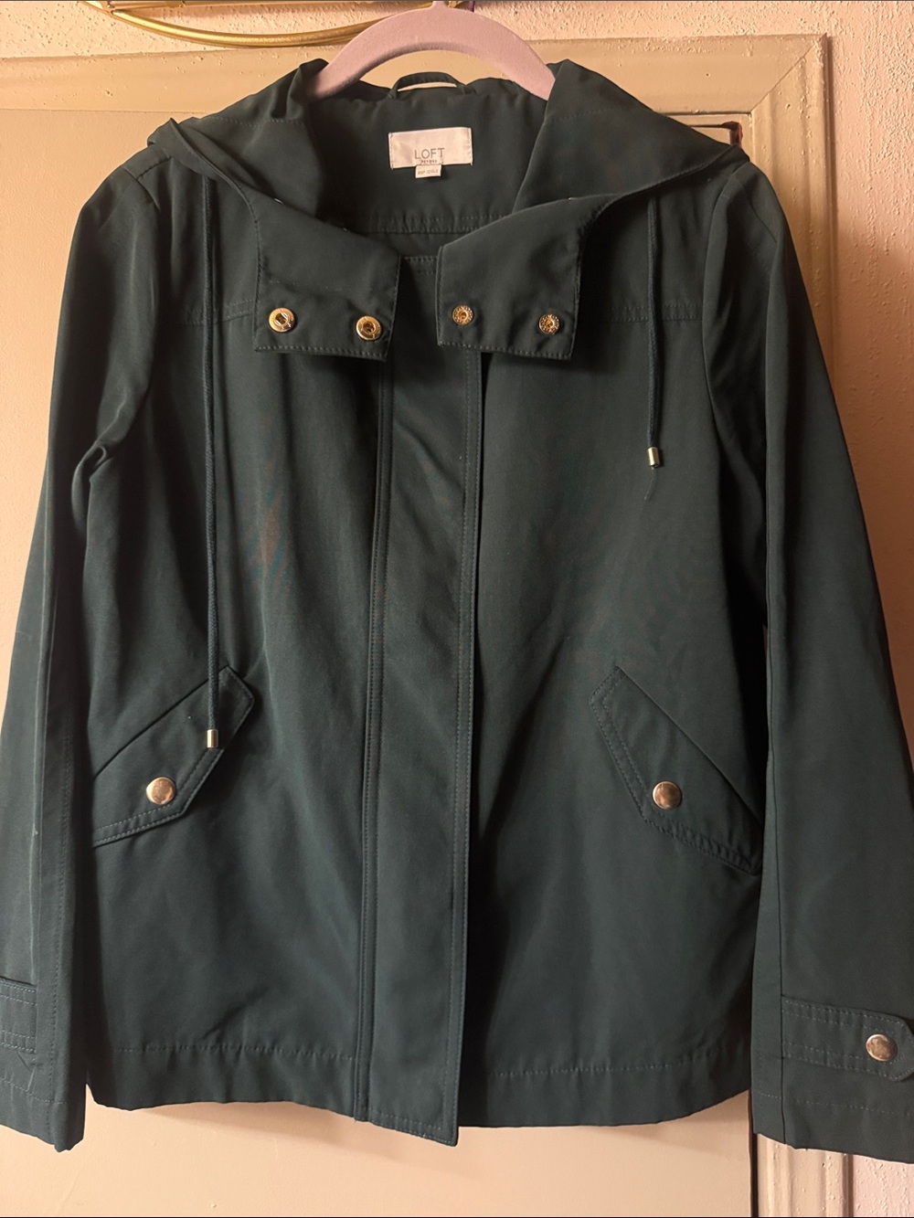 LOFT Women's Forest Green Hooded Jacket
